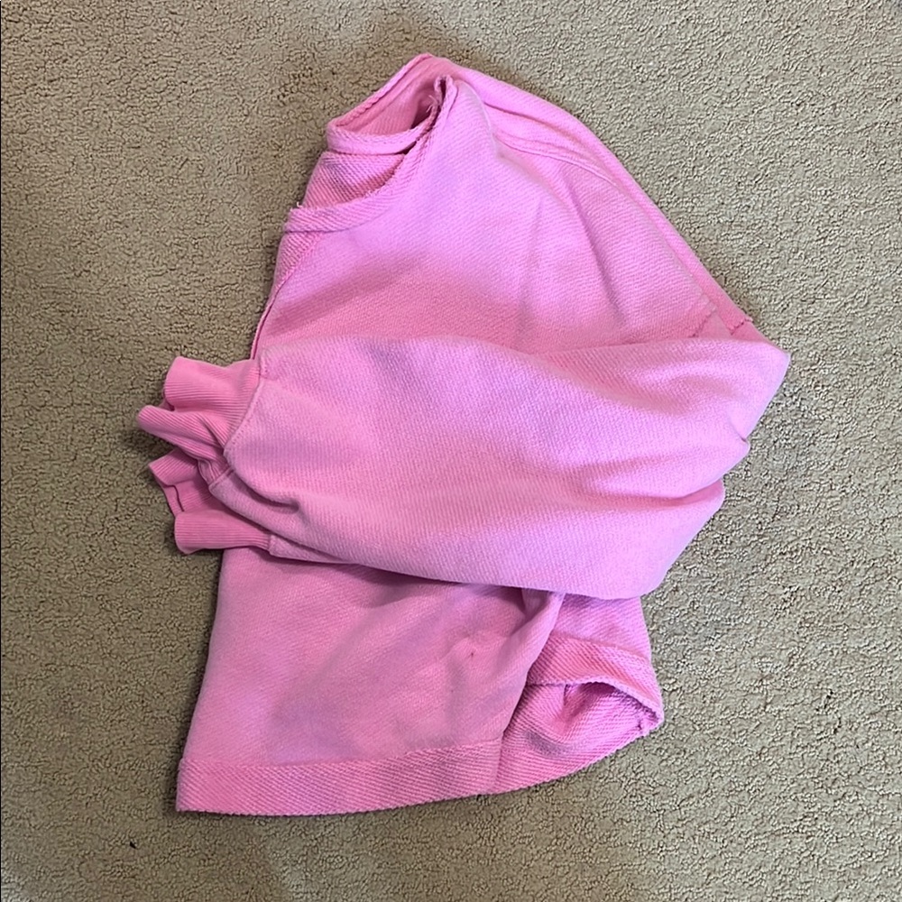 SO Pink Sweatshirt Casual Comfort